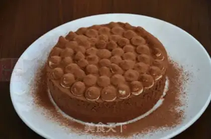 Make Big chocolate mousse cake step 25