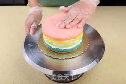 Make Rainbow cake step 18