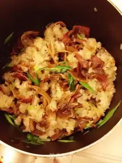 Make Ham rice lunch step 0