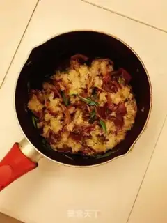 Make Ham rice lunch step 1