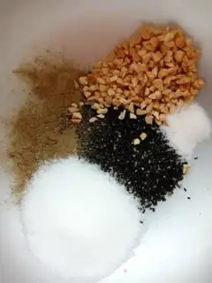 Make Black sesame pepper waffles step 3
