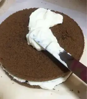 Make Black forest cake step 16