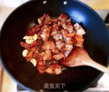 Make Tea mushrooms burn ribs step 2