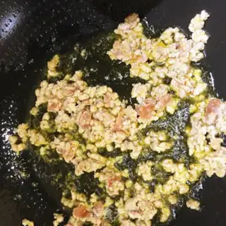 Make The green bean cake step 2