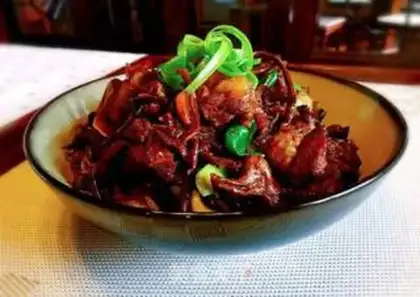 Make Tea mushrooms burn ribs step 9