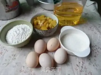 Make Pineapple flipping sponge cake step 0
