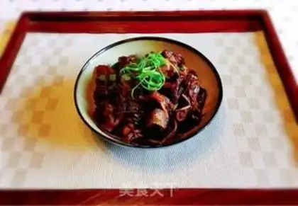 Make Tea mushrooms burn ribs step 12