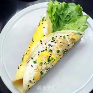 Make Egg and vegetable burrito step 9