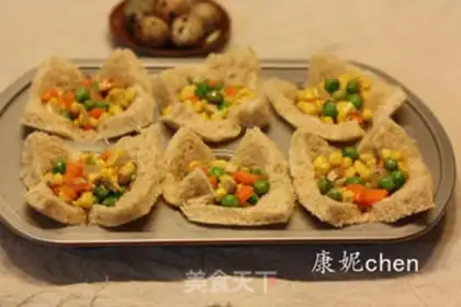 Make Five-colour bread cups step 5