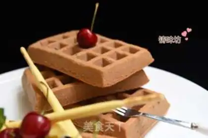 Make Chocolate waffles step 10