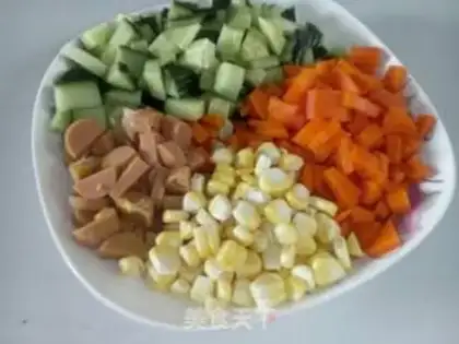 Make Pineapple rice step 2