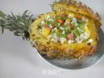 Make Pineapple rice step 4
