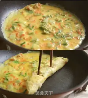 Make A thick egg burn step 4