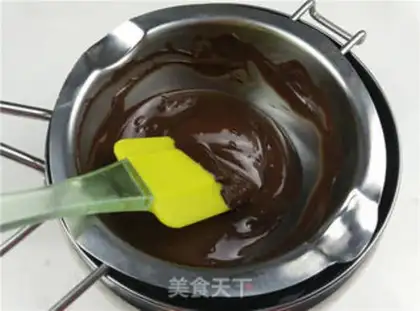 Make Chocolate mango tower step 1