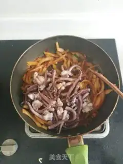 Make Spicy squid step 5