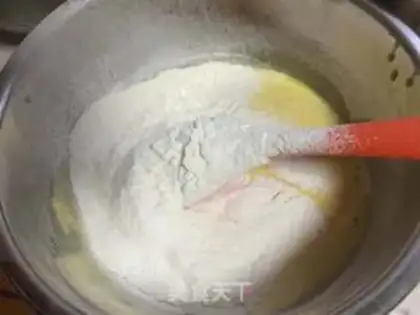 Make Rainbow box cake step 4