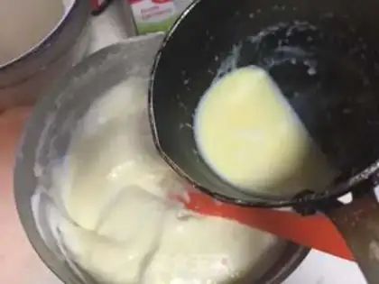 Make Rainbow box cake step 6