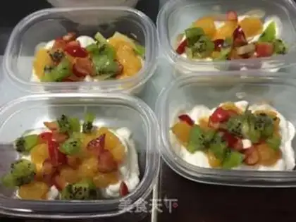 Make Rainbow box cake step 15