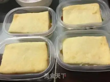 Make Rainbow box cake step 16