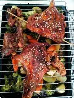 Make Honey sauce, roasted chicken legs step 6