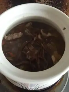 Make Tea, mushroom, chicken soup step 5