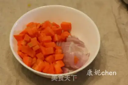 Make Pumpkin shrimp rice step 3