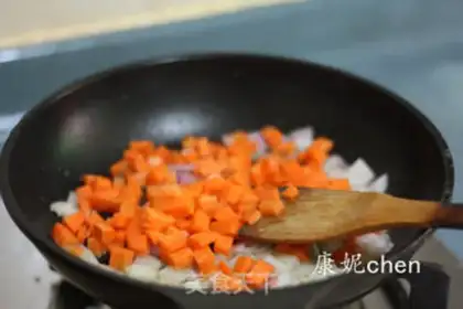 Make Pumpkin shrimp rice step 7