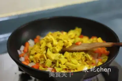 Make Pumpkin shrimp rice step 8