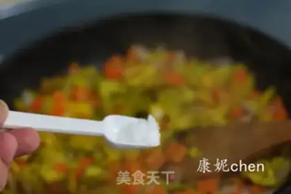 Make Pumpkin shrimp rice step 9