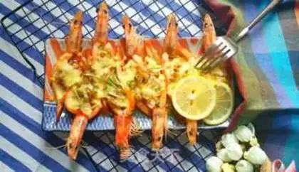 Make Lemon garlic shrimp step 13