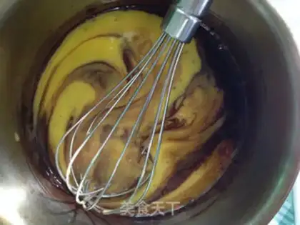 Make Pour some cocoa rolls step 2