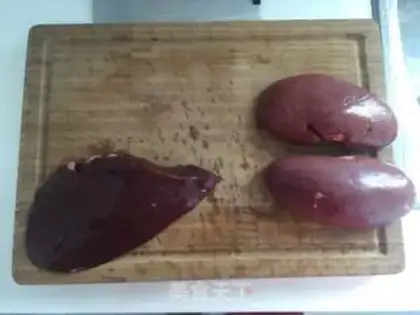 Make The liver and the waist are fried step 0