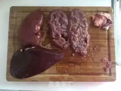 Make The liver and the waist are fried step 1
