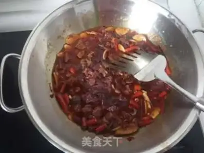 Make The liver and the waist are fried step 8