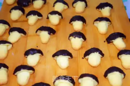 Make Little mushroom cookies step 10