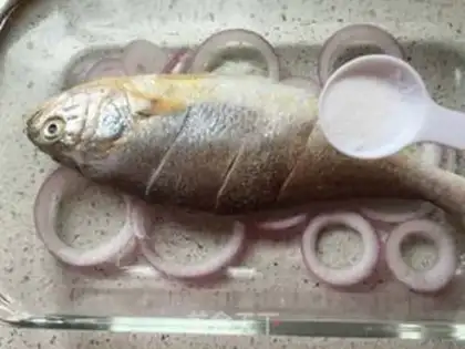 Make Roller roasted yellow fish step 6