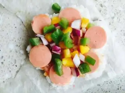 Make Pizzie rice pizza step 2