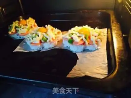 Make Pizzie rice pizza step 3