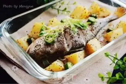 Make Roller roasted yellow fish step 13