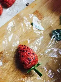 Make Strawberry rice step 4