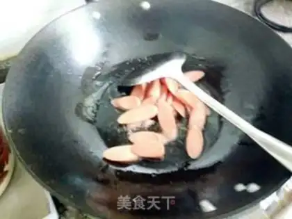 Make Squeeze and make pepper ham and sausage step 7