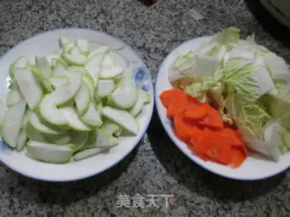 Make Cabbage with longmelon step 0