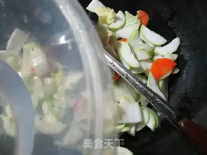 Make Cabbage with longmelon step 3