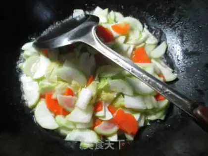 Make Cabbage with longmelon step 4
