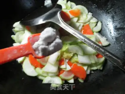 Make Cabbage with longmelon step 5