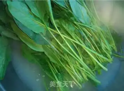 Make Spinach platter step 1