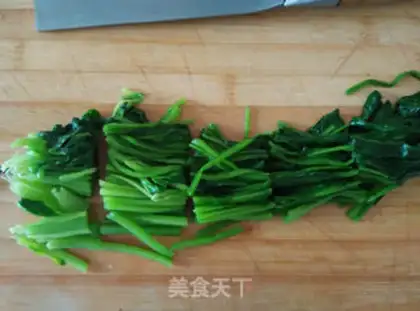 Make Spinach platter step 2