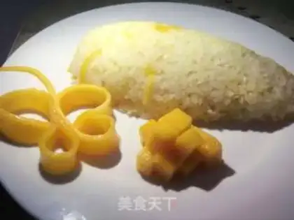 Make Mango coconut rice step 2