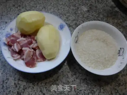 Make Potato rice step 0