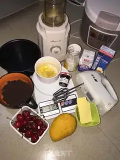 Make Cherry blueberry yogurt cake step 0